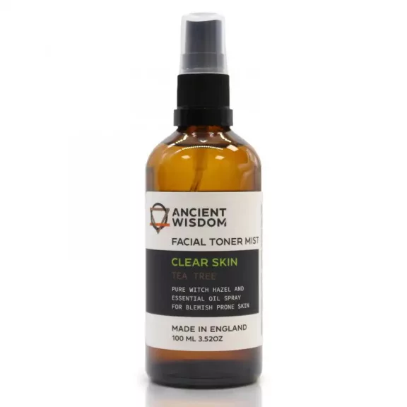 Tonisierendes Gesichtsspray - Hamamelis und Teebaumöl 100ml Tonisierendes Gesichtsspray - Hamamelis und Teebaumöl 100ml