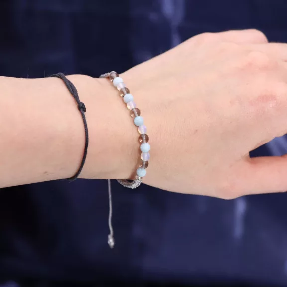 Krebs - Sternzeichen Kerze mit Kristallen und Armban Krebs - Sternzeichen Kerze mit Kristallen und Armban