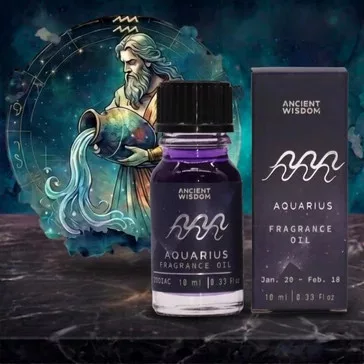   Wassermann Sternzeichen Duftöl – Der Zauber von Amethystkristall und Bernstein 10ml