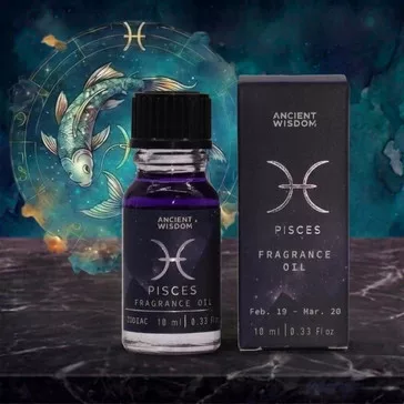   Fische Sternzeichen Duftöl - Der Zauber von Aquamarin und Rauch 10ml