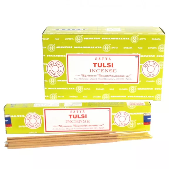 Satya Räucherstäbchen 15 g – Tulsi Satya Räucherstäbchen 15 g – Tulsi