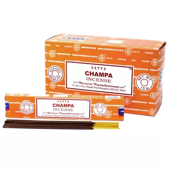 Satya Räucherstäbchen 15 g – Champa Satya Räucherstäbchen 15 g – Champa