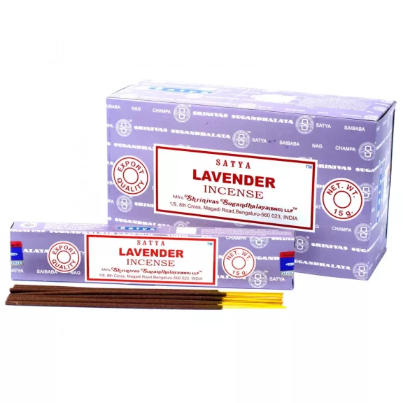 Satya Räucherstäbchen 15 g – Lavendel Satya Räucherstäbchen 15 g – Lavendel