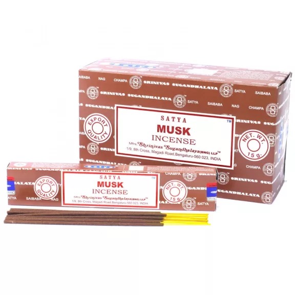 Satya Räucherstäbchen 15 g – Moschus Satya Räucherstäbchen 15 g – Moschus