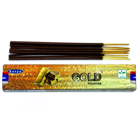 Satya Räucherstäbchen 15 g – Gold Satya Räucherstäbchen 15 g – Gold