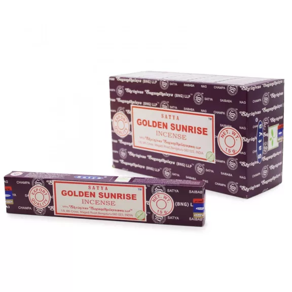 Satya Räucherstäbchen 15 g – Goldener Sonnenaufgang Satya Räucherstäbchen 15 g – Goldener Sonnenaufgang