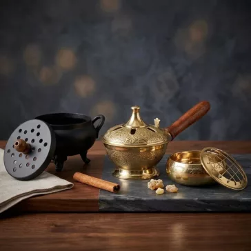 Traditionelle Messing-Räucherer
