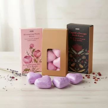 Herzförmiges Badebomben-Geschenkset